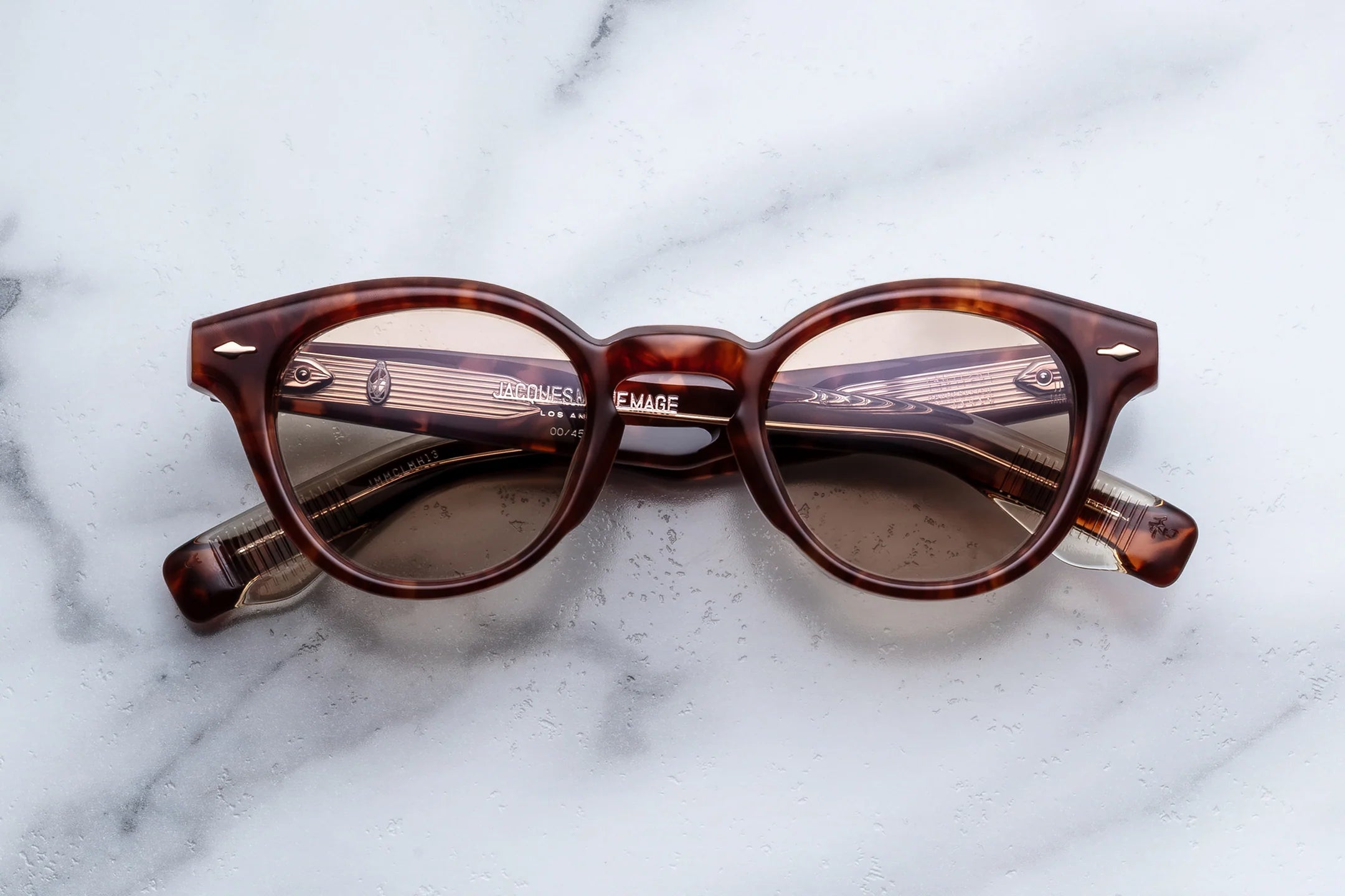 Jacques Marie Mage Clemens in H13 Honeycomb Light Gold (Luna Pink) - Luxury Eyewear