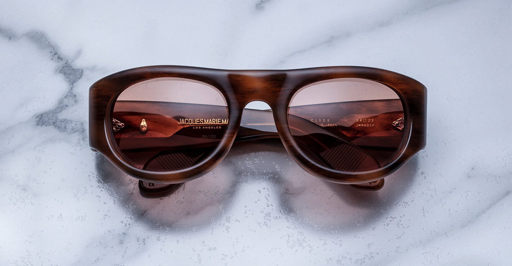 Jacques Marie Mage Clyde in 5P Oak - Luxury Eyewear