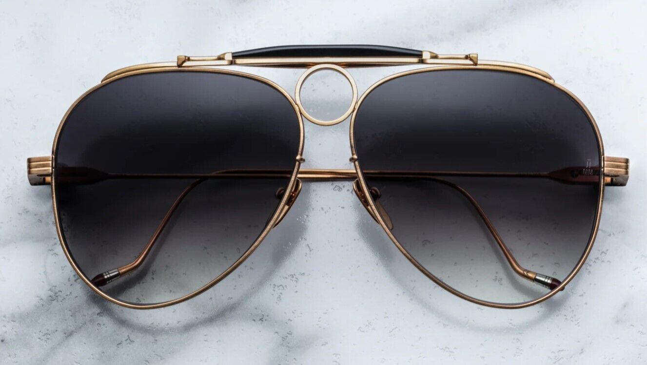 Jacques Marie Mage Gonzo Duke in 40 Gold Crescent Gradient - Luxury Eyewear