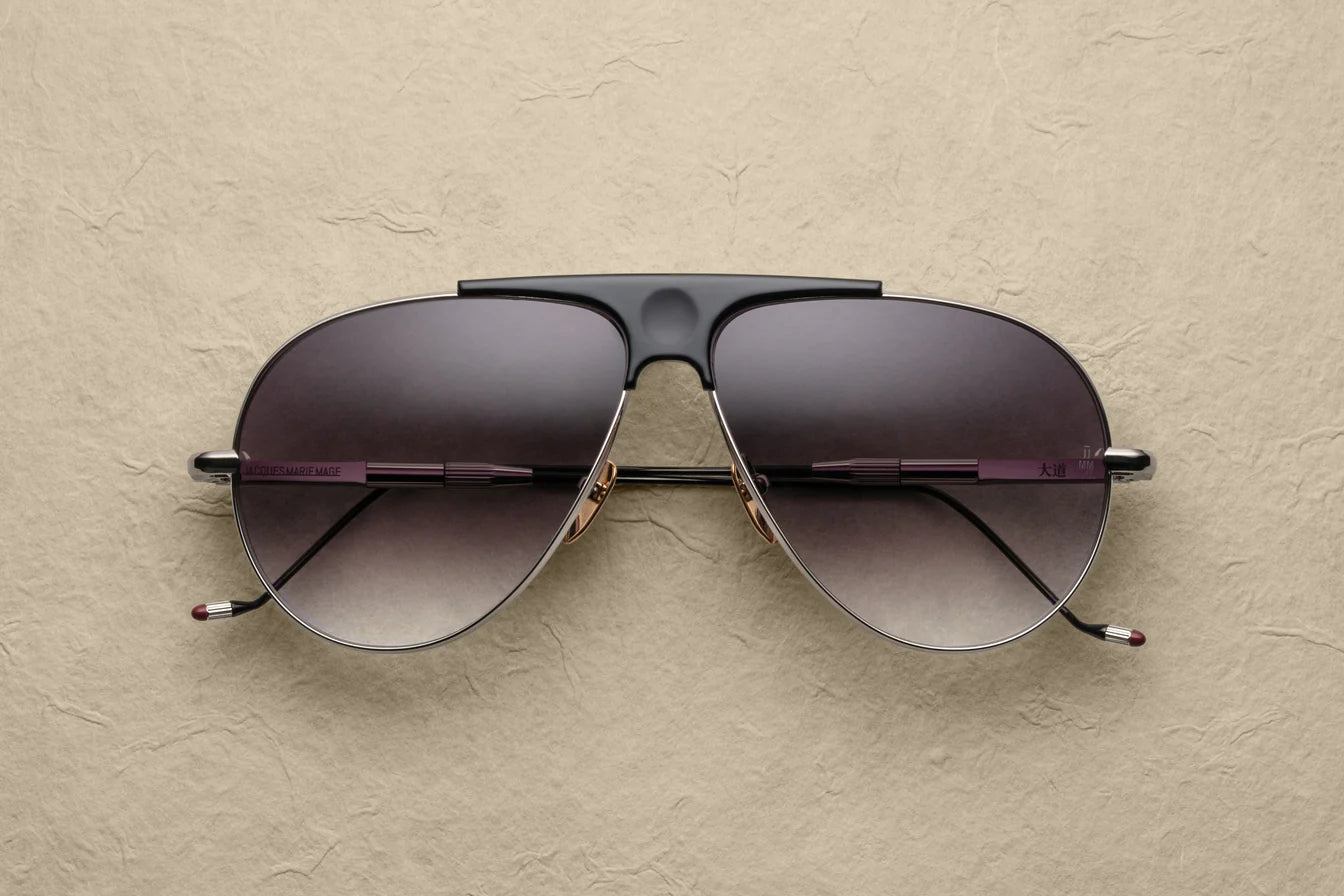 Jacques Marie Mage Daido in 41 Silver Crescent Gradient - Luxury Eyewear