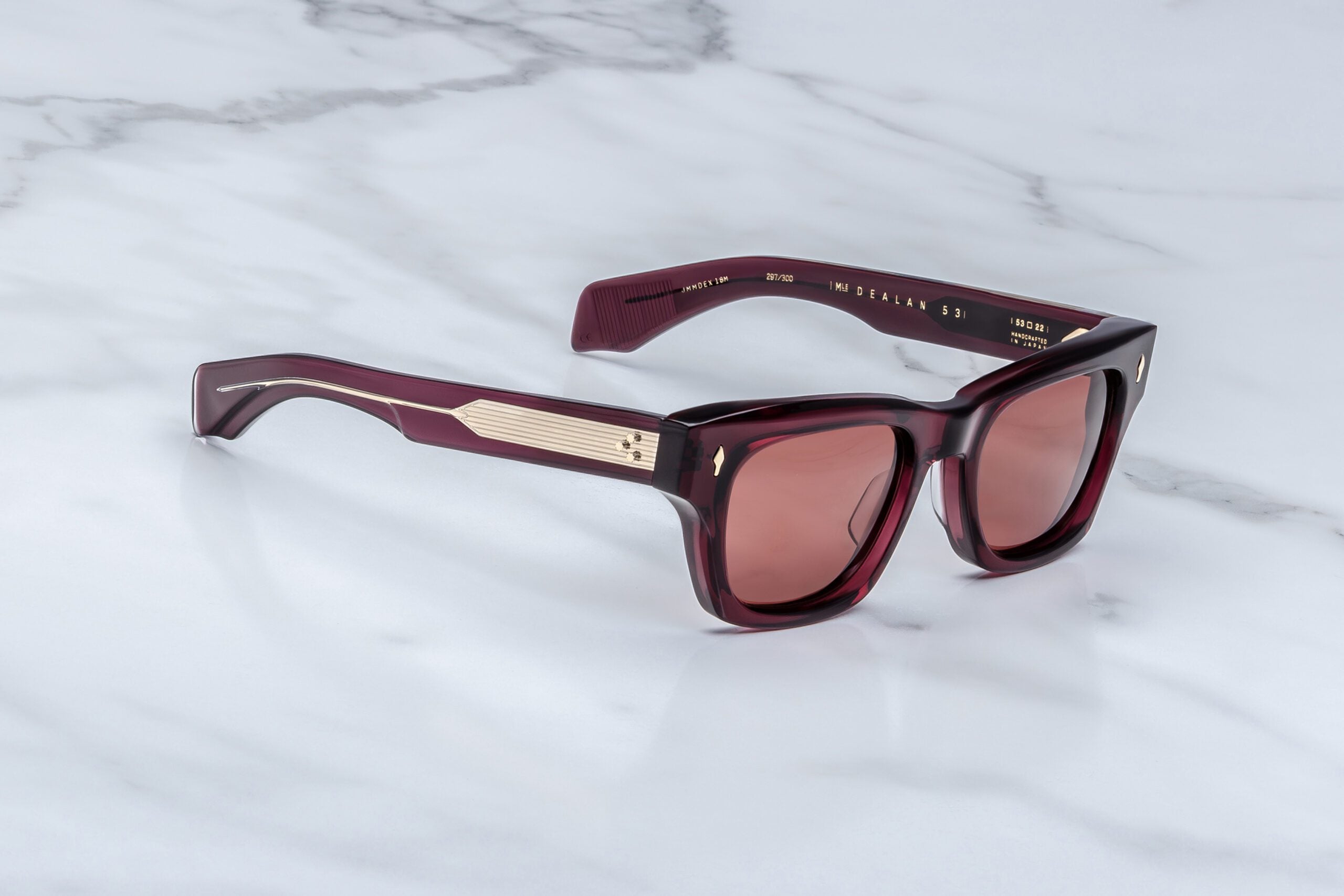Jacques Marie Mage Dealan 53 (Sunglasses) in 18M Amarena Amareno - Side View