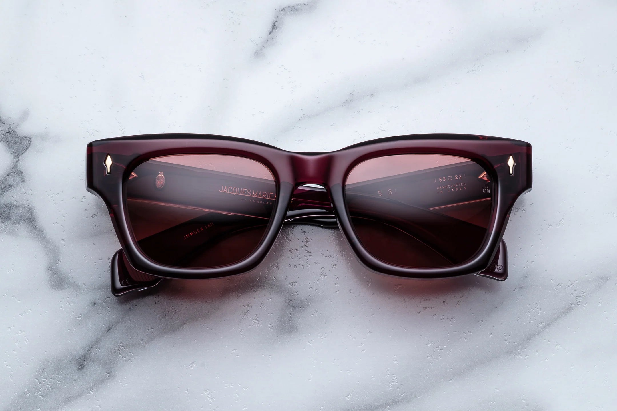Jacques Marie Mage Dealan 53 (Sunglasses) in 18M Amarena Amareno - Luxury Eyewear