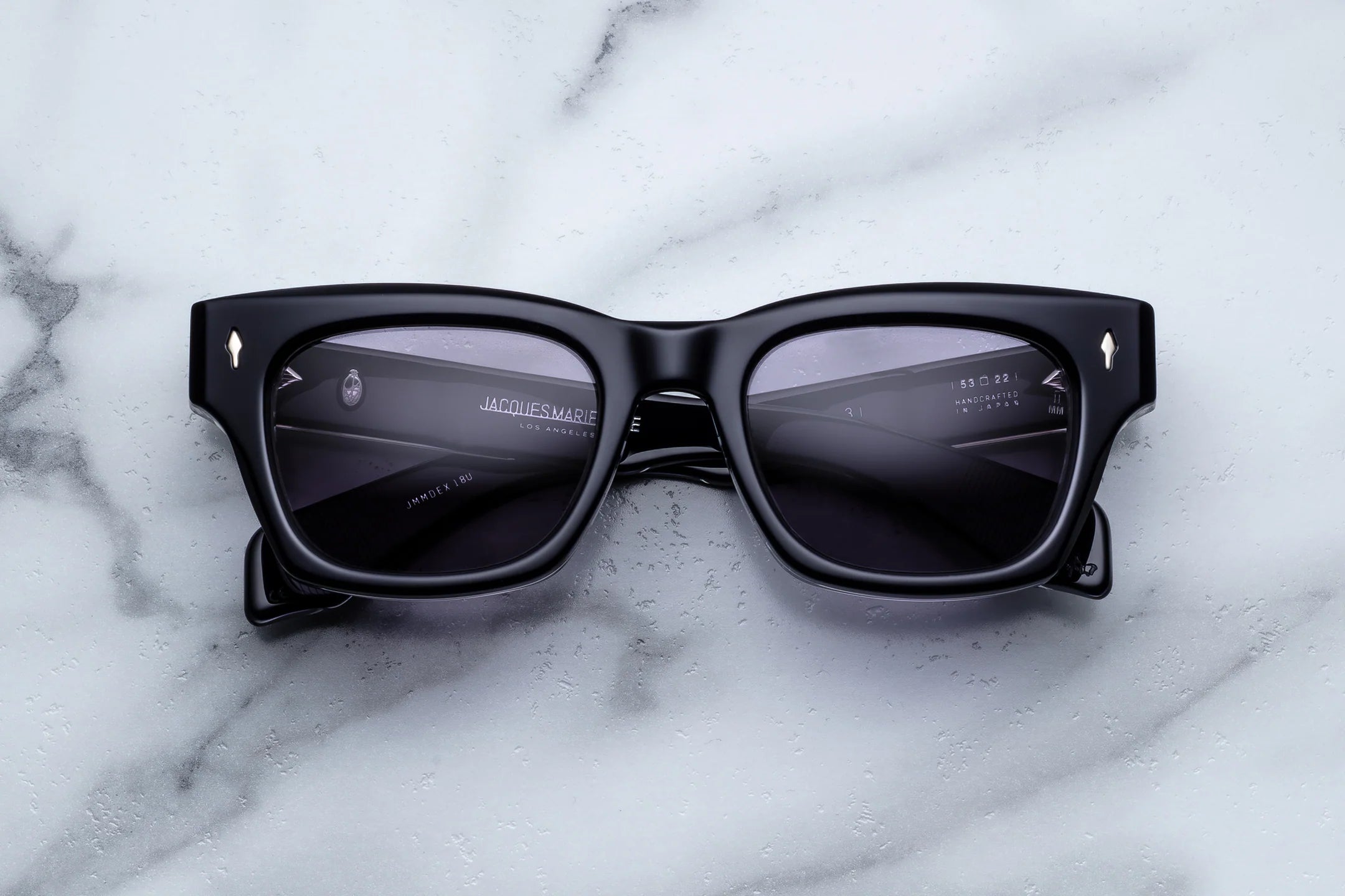 Jacques Marie Mage Dealan 53 (Sunglasses) in 18U Hudson Nimbus - Luxury Eyewear