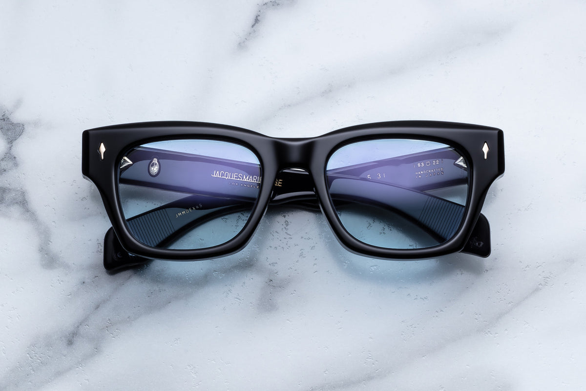 Jacques Marie Mage Dealan 53 Sunglasses in K5 Obscure Serene Blue