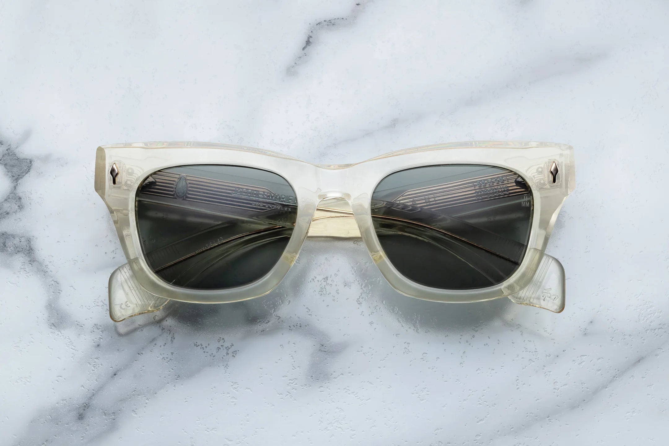 Jacques Marie Mage Dealan (Sunglasses) in 14Q Brut Spruce - Luxury Eyewear