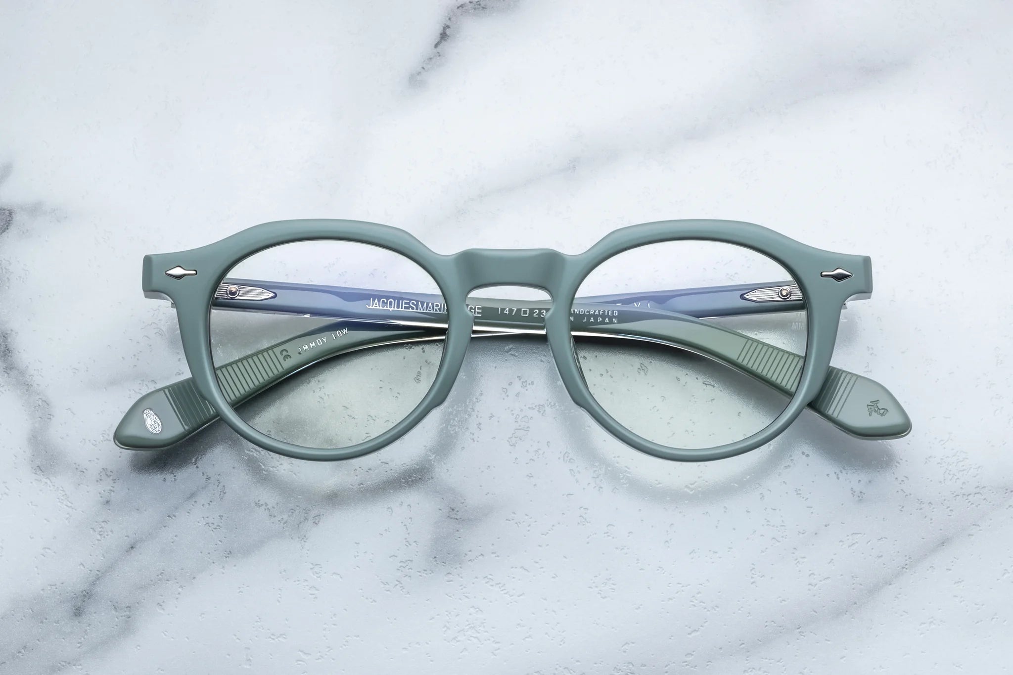 Jacques Marie Mage Demoncey in 10W Breathe Superlight Green - Luxury Eyewear