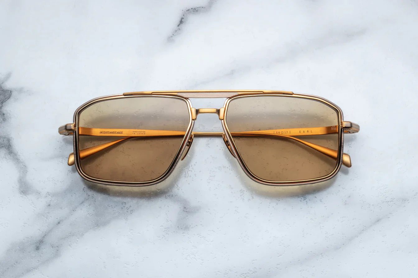 Jacques Marie Mage Earl in 40 Gold Sepia - Luxury Eyewear