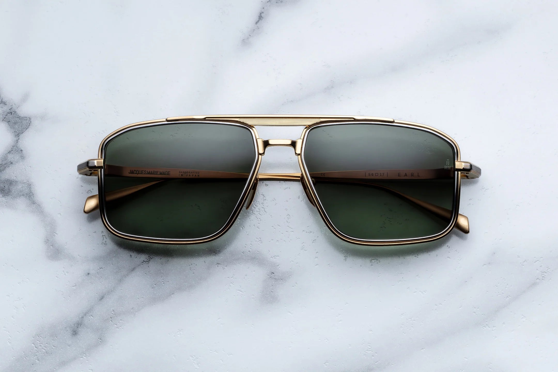 Jacques Marie Mage Earl in 12M Musket Moss Gradient - Luxury Eyewear