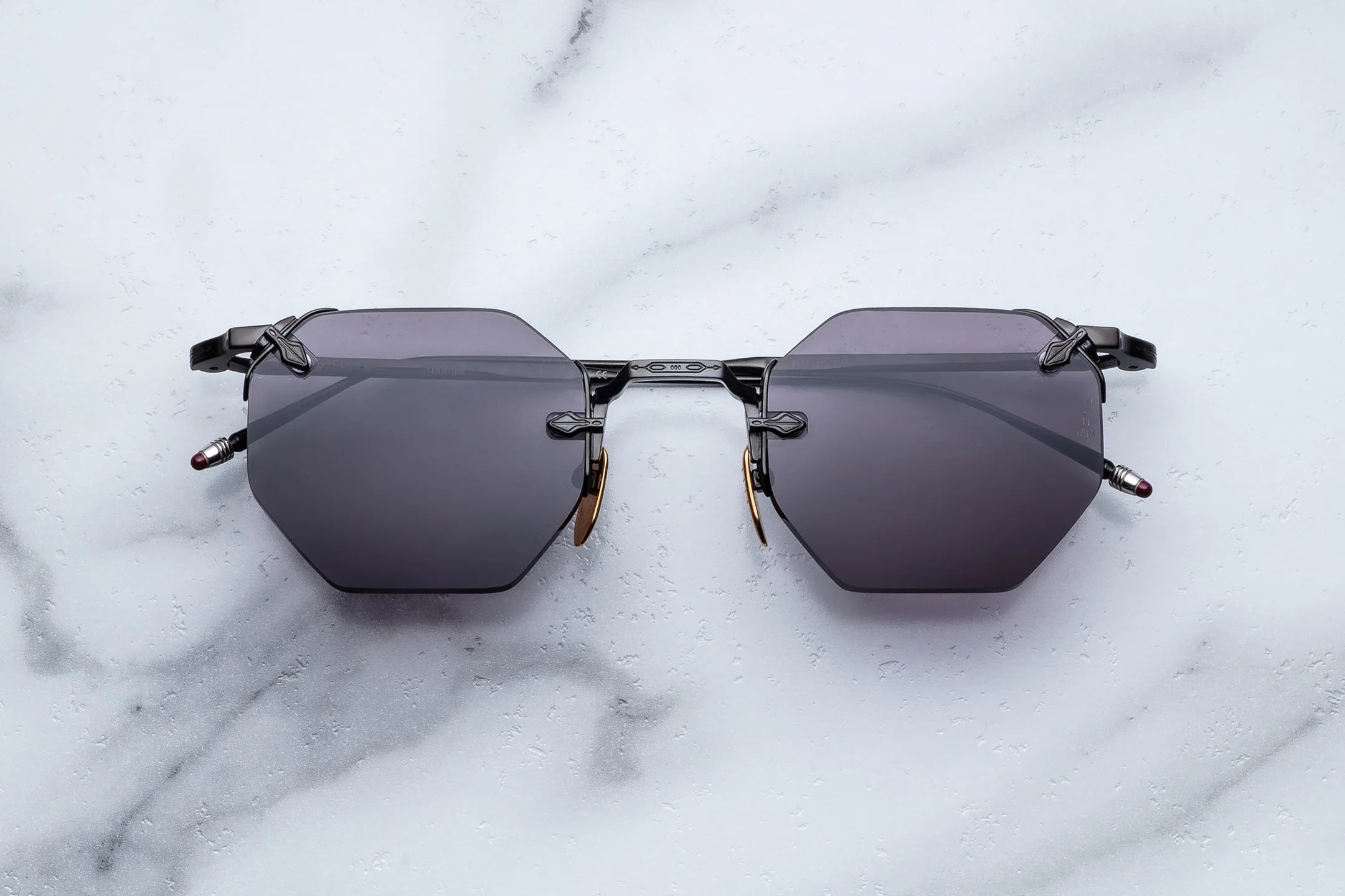 Jacques Marie Mage El Dorado in 88 Black Charcoal - Luxury Eyewear