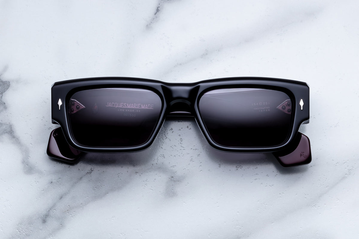 Jacques Marie Mage Engel Sunglasses in 6P Bloodstone Jet