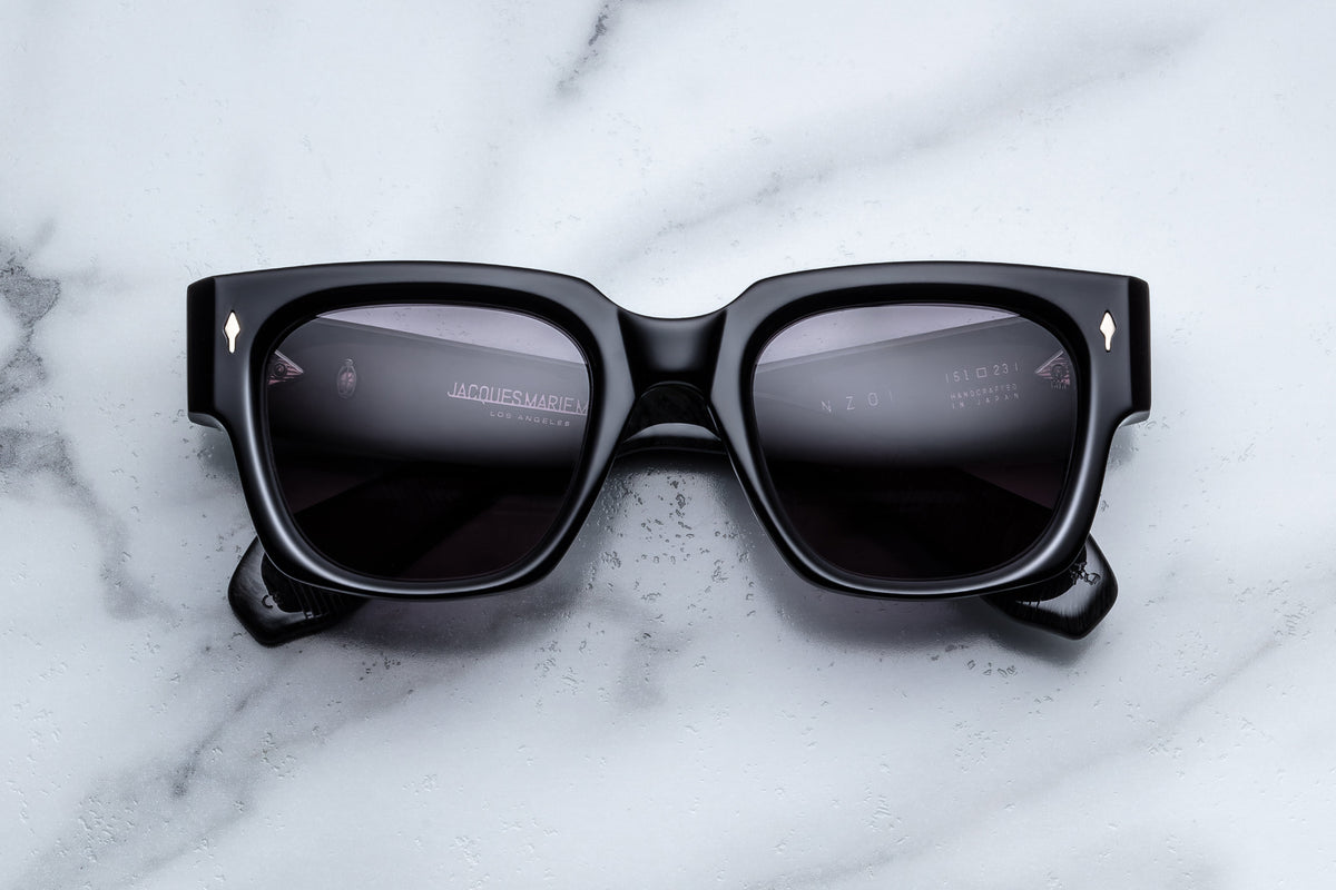 Jacques Marie Mage Enzo Sunglasses in Obsidian Haze Jet