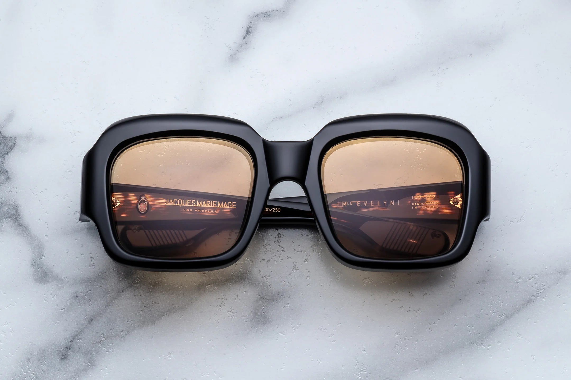 Jacques Marie Mage Evelyn in K31 Monday Monday Sepia - Luxury Eyewear