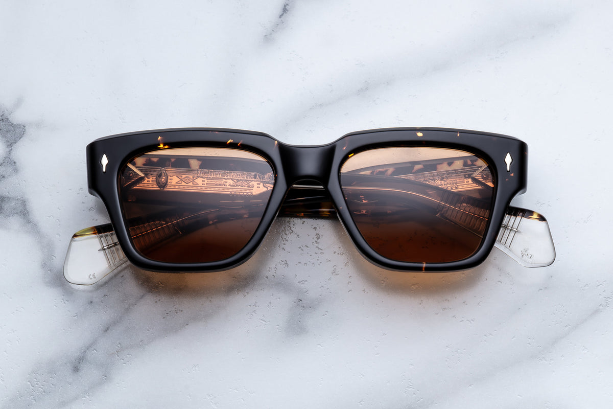 Jacques Marie Mage Fellini Sunglasses in H14 Tokyo Orange