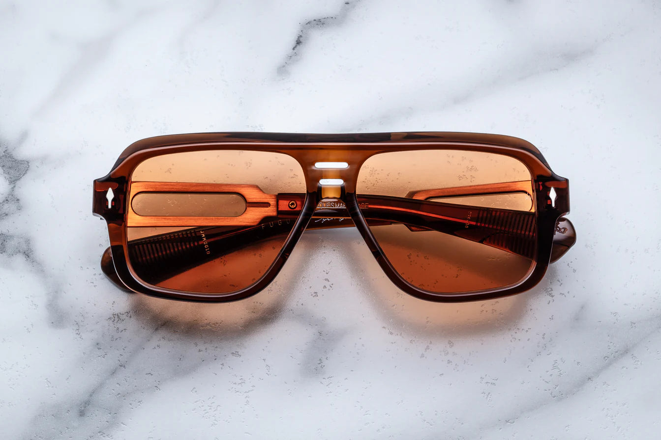 Jacques Marie Mage Fugue in 1D Hickory Amber - Luxury Eyewear