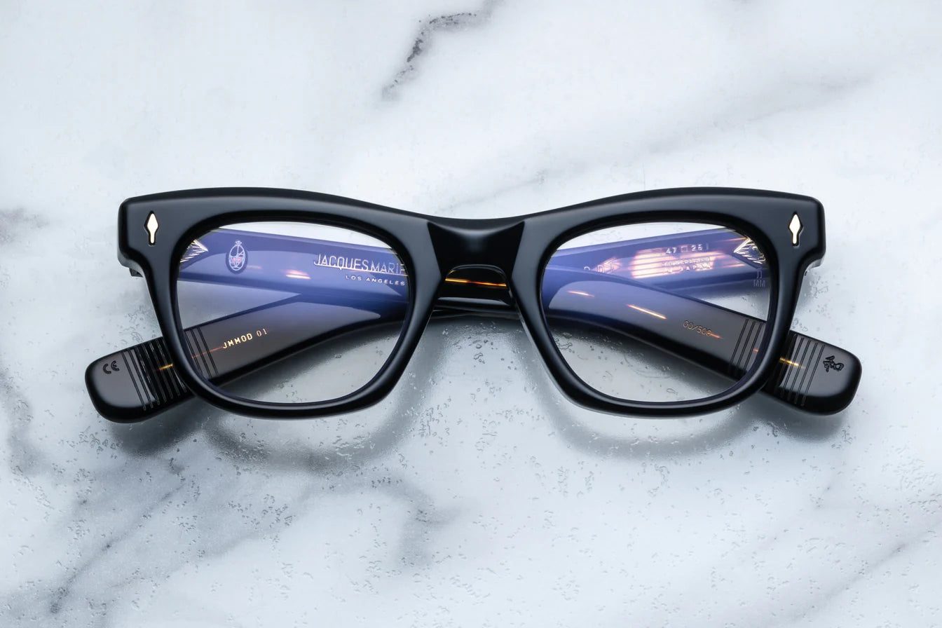 Jacques Marie Mage Godard in 01 Noir Superlight Grey - Luxury Eyewear