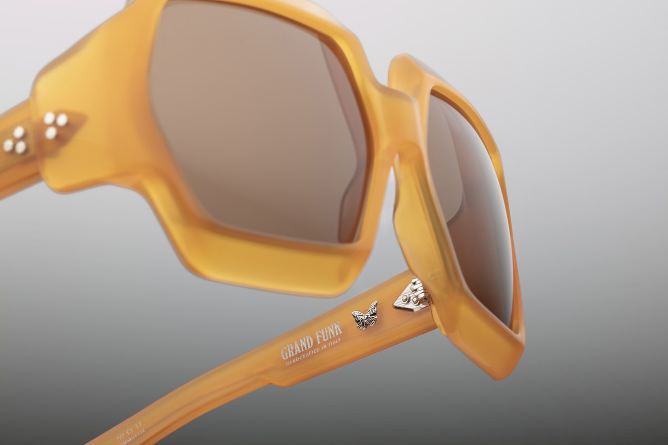 Jacques Marie Mage Grandfunk in 13K Bengal Fawn - Luxury Eyewear