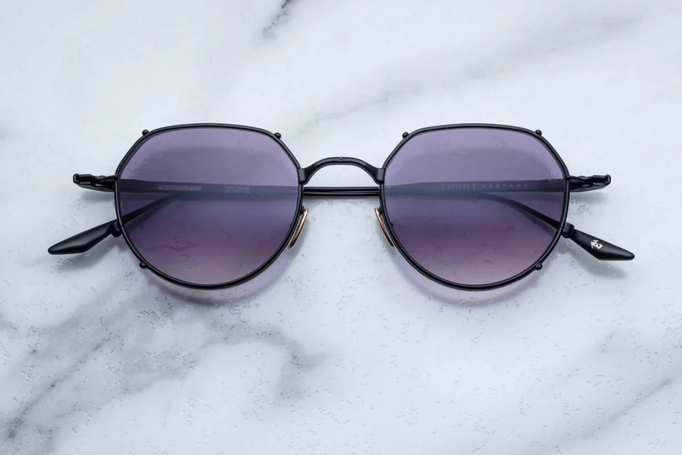 Jacques Marie Mage Hartana (Sunglasses) in 12K Blackberry Plum Gradient - Luxury Eyewear