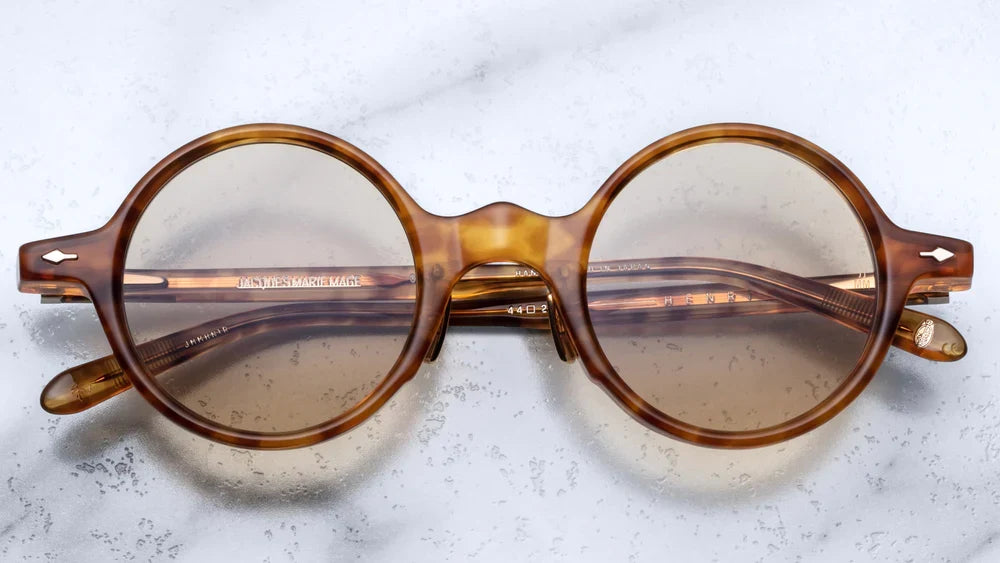 Jacques Marie Mage Henri Sunglasses in 1R Camel Yellow