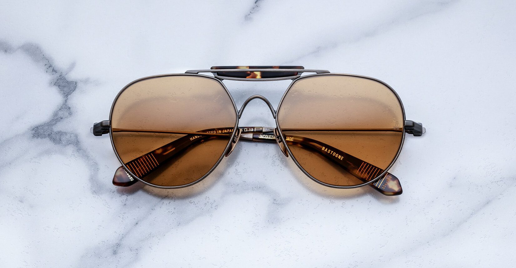 Jacques Marie Mage Bastogne in 3U Gold Antique - Luxury Eyewear