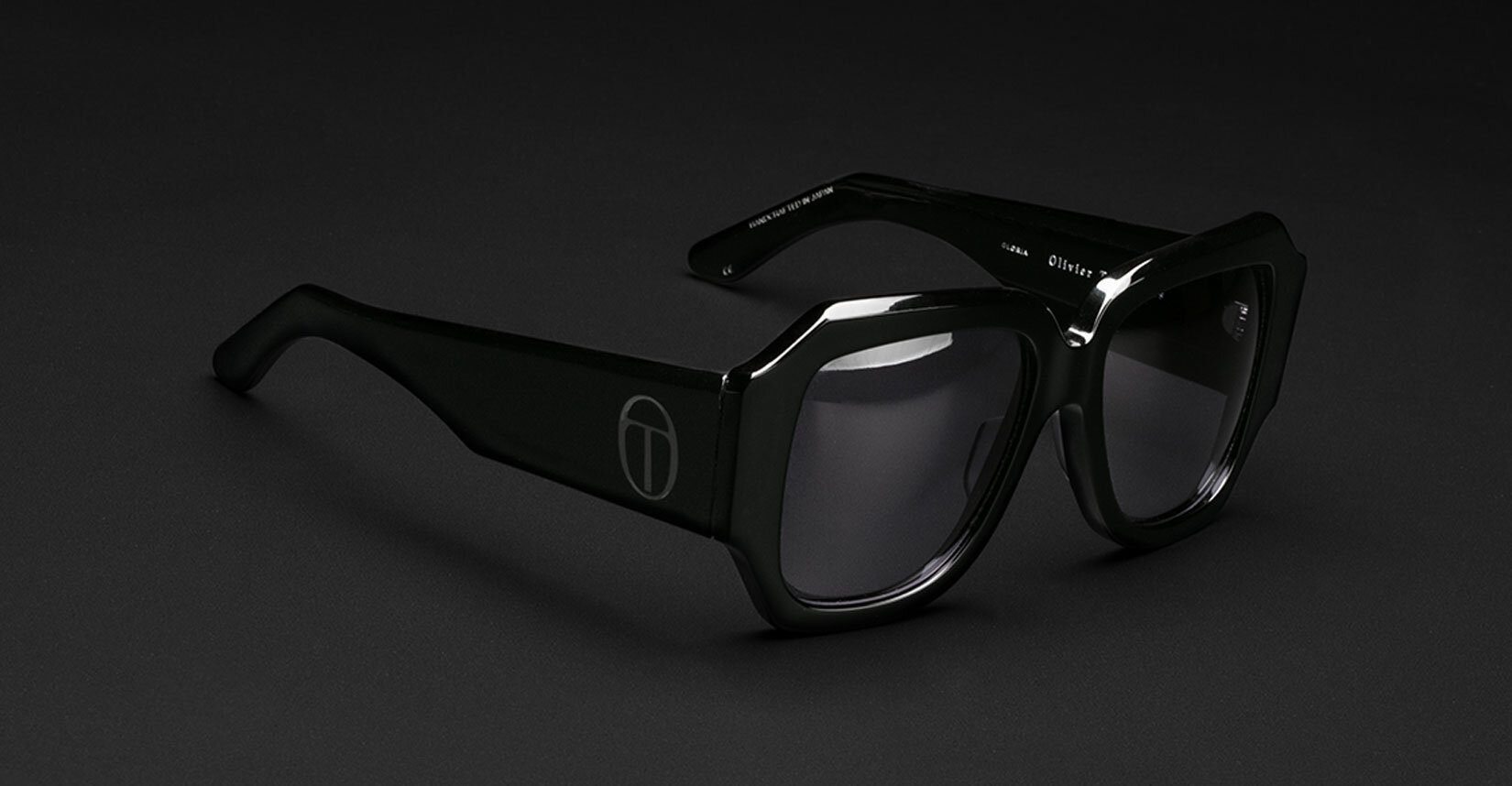 Jacques Marie Mage Gloria in 88 Black/Dk Grey - Side View