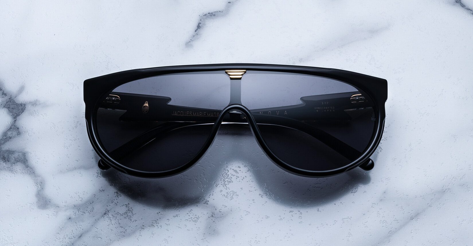 Jacques Marie Mage Nova in 01 Noir Grey - Luxury Eyewear