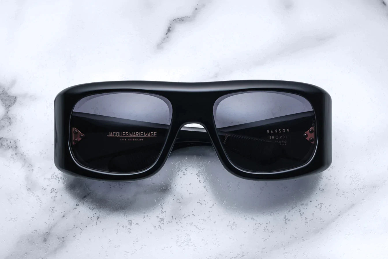Jacques Marie Mage Benson in 88 Black Jet - Luxury Eyewear