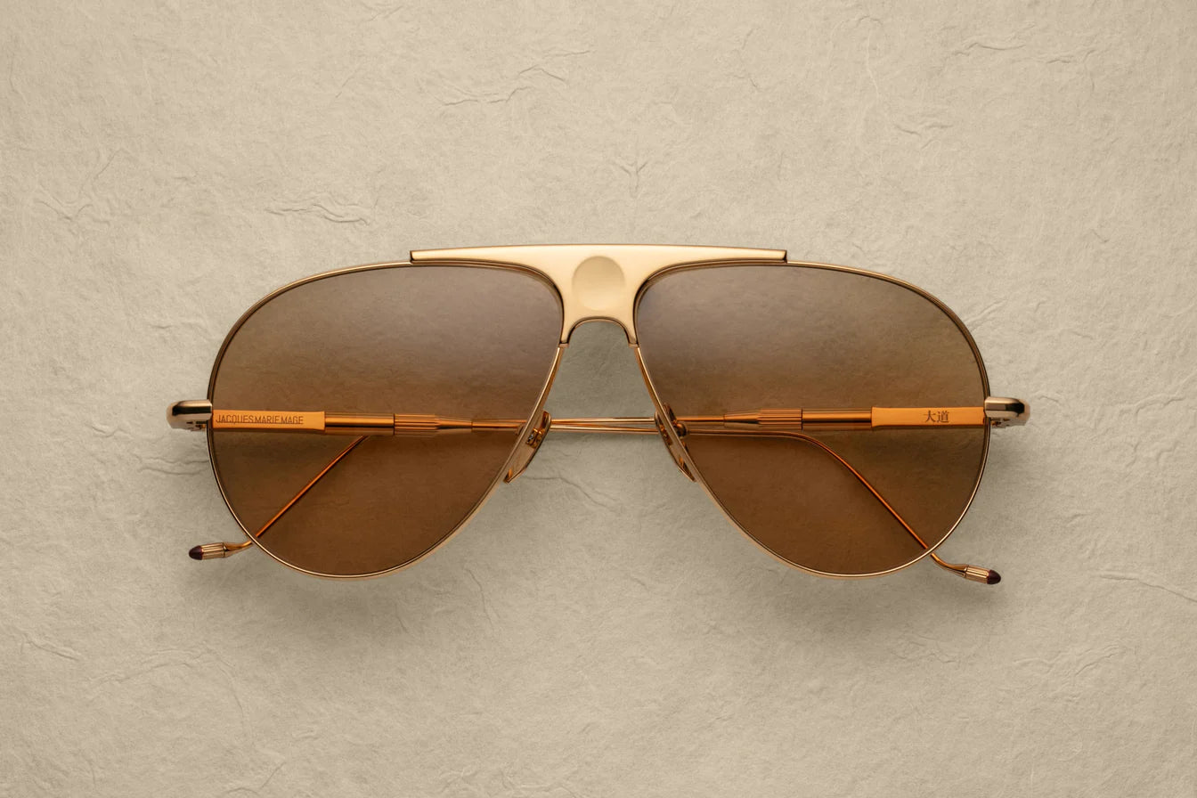 Jacques Marie Mage Daido in 40 Gold Sepia - Luxury Eyewear