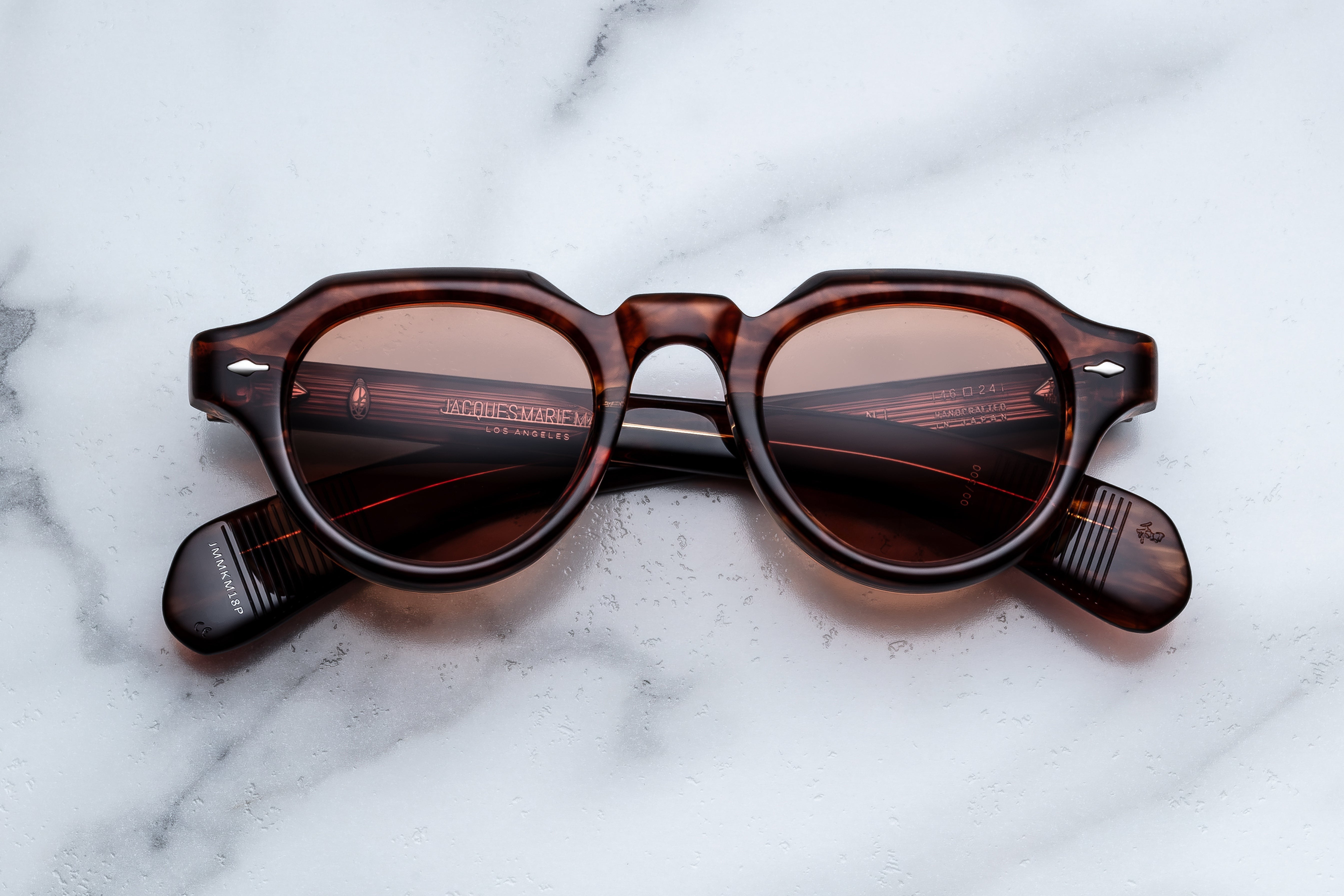 Jacques Marie Mage Kellerman Sunglasses in 18P Bourbon Dark Tuscan