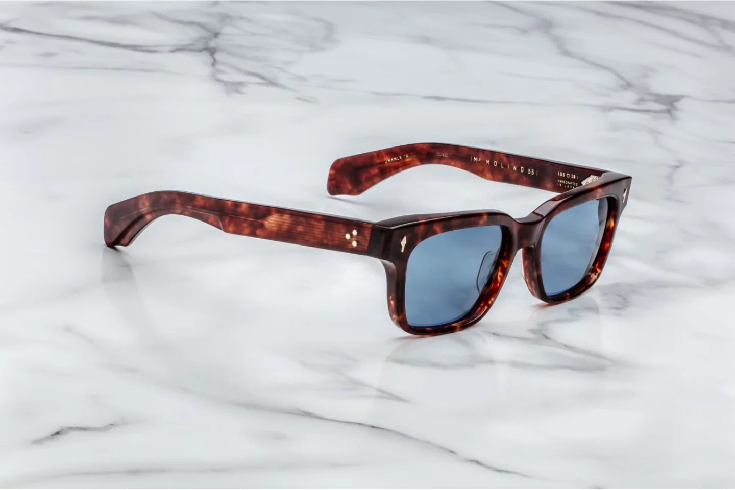 Jacques Marie Mage Molino (55mm) (Optical) in 7U Breccia Prussian Blue - Side View