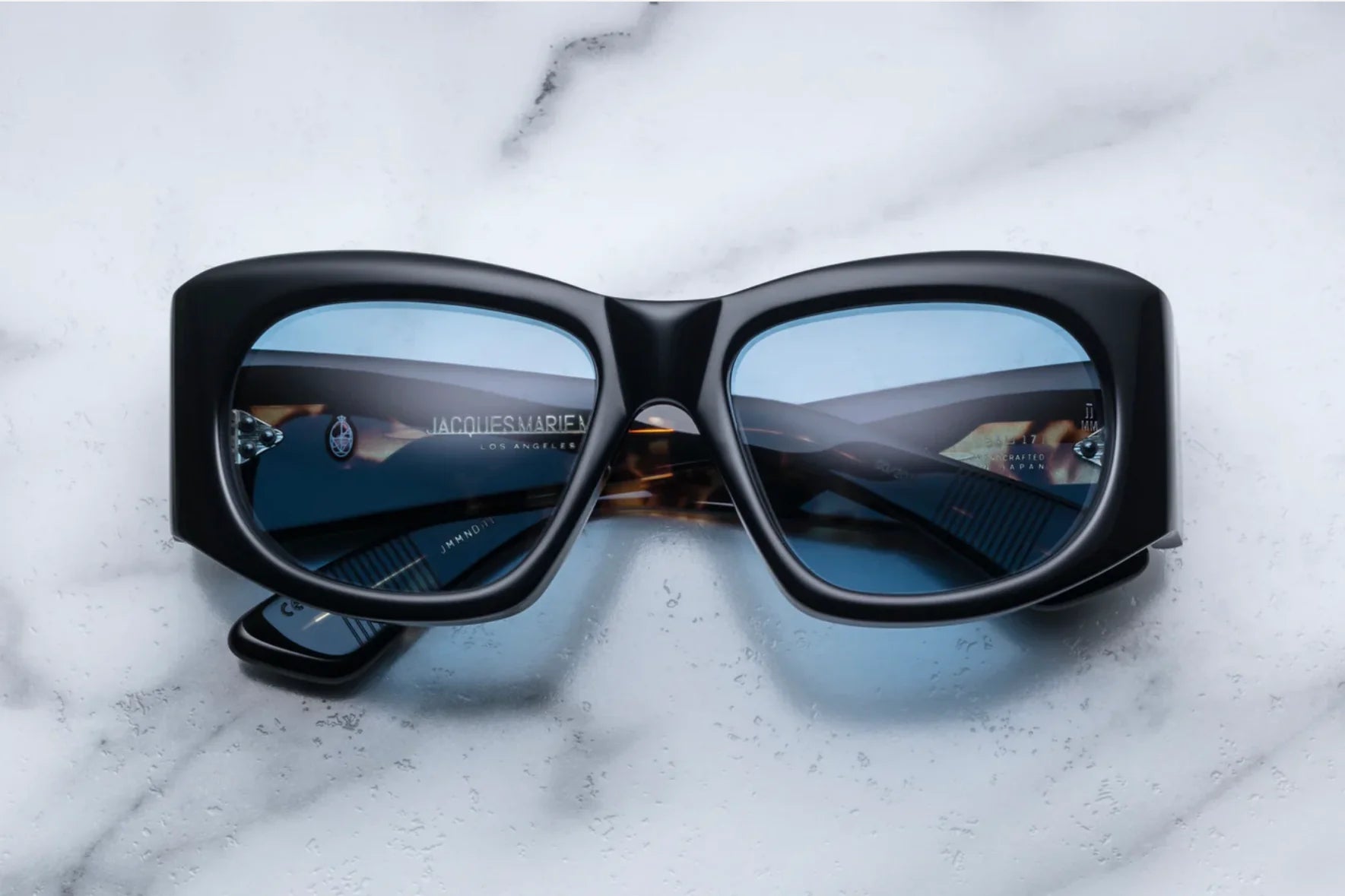 Jacques Marie Mage Nadja in 01 Noir Azure - Luxury Eyewear