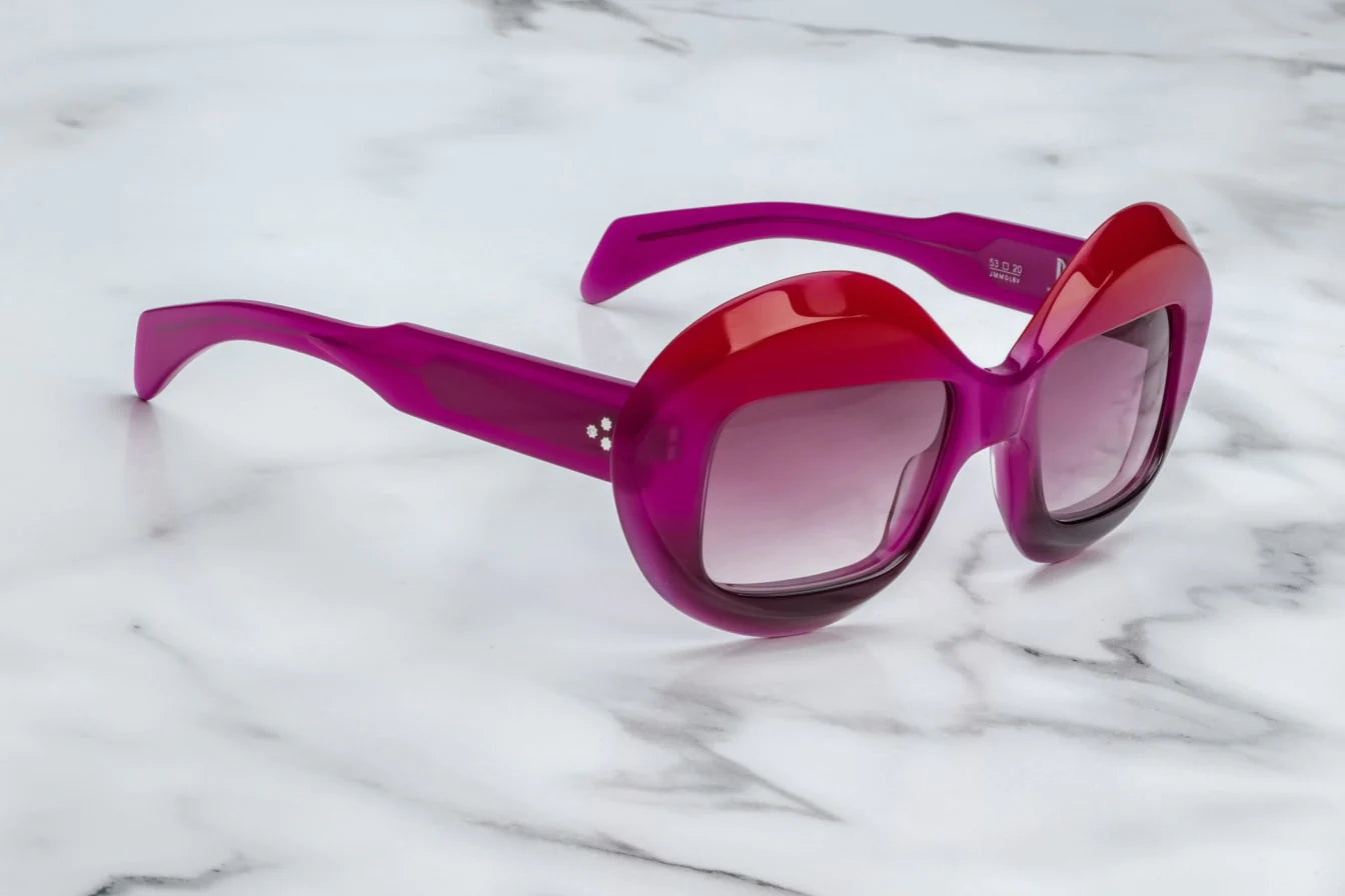 Jacques Marie Mage Doll in 8V Berry Kiss Purple Gradient - Side View