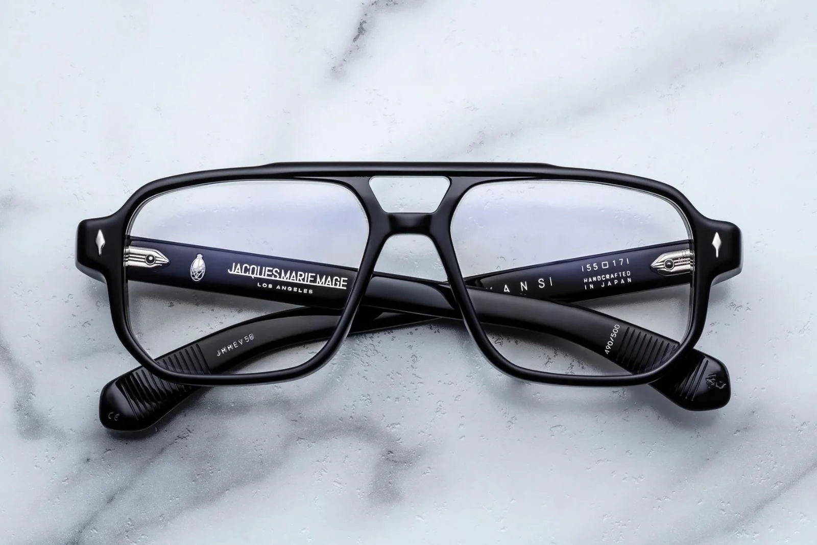 Jacques Marie Mage Evans (Optical) in 58 Raven Superlight Grey - Luxury Eyewear
