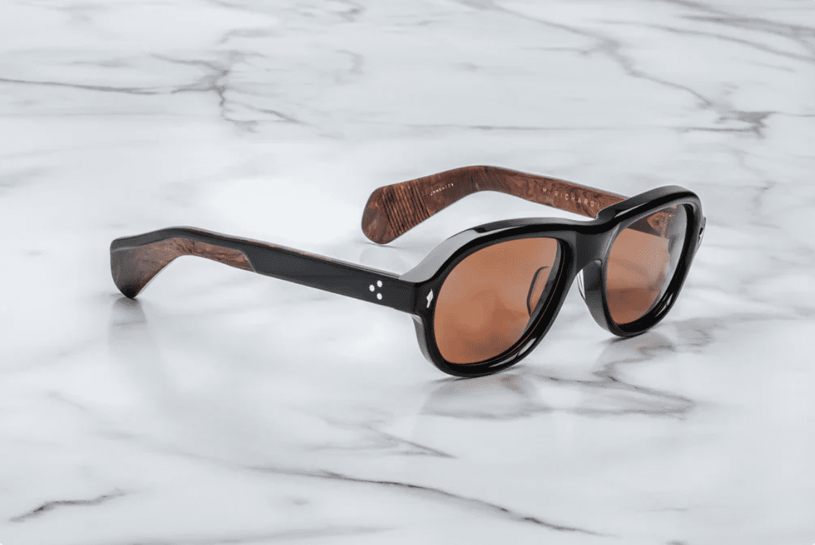 Jacques Marie Mage Richard (Sunglasses) in 10A Noir X Orange - Side View