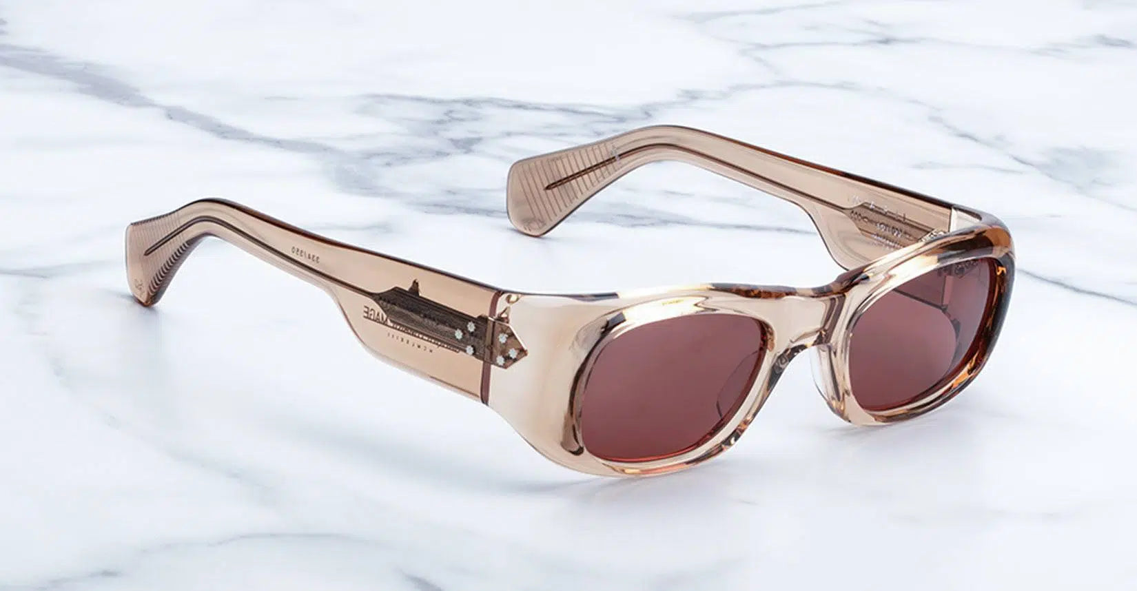 Jacques Marie Mage Jacques Marie Mage Ari in 93 TAN BROWN - Luxury Eyewear