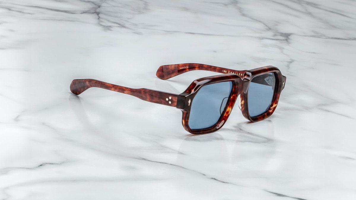 Jacques Marie Mage Challenger in 7U Breccia Prussian Blue - Luxury Eyewear