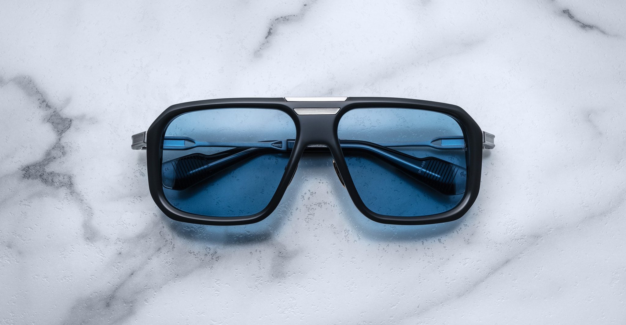 Jacques Marie Mage Donohu in 98 Graphite Azure - Luxury Eyewear