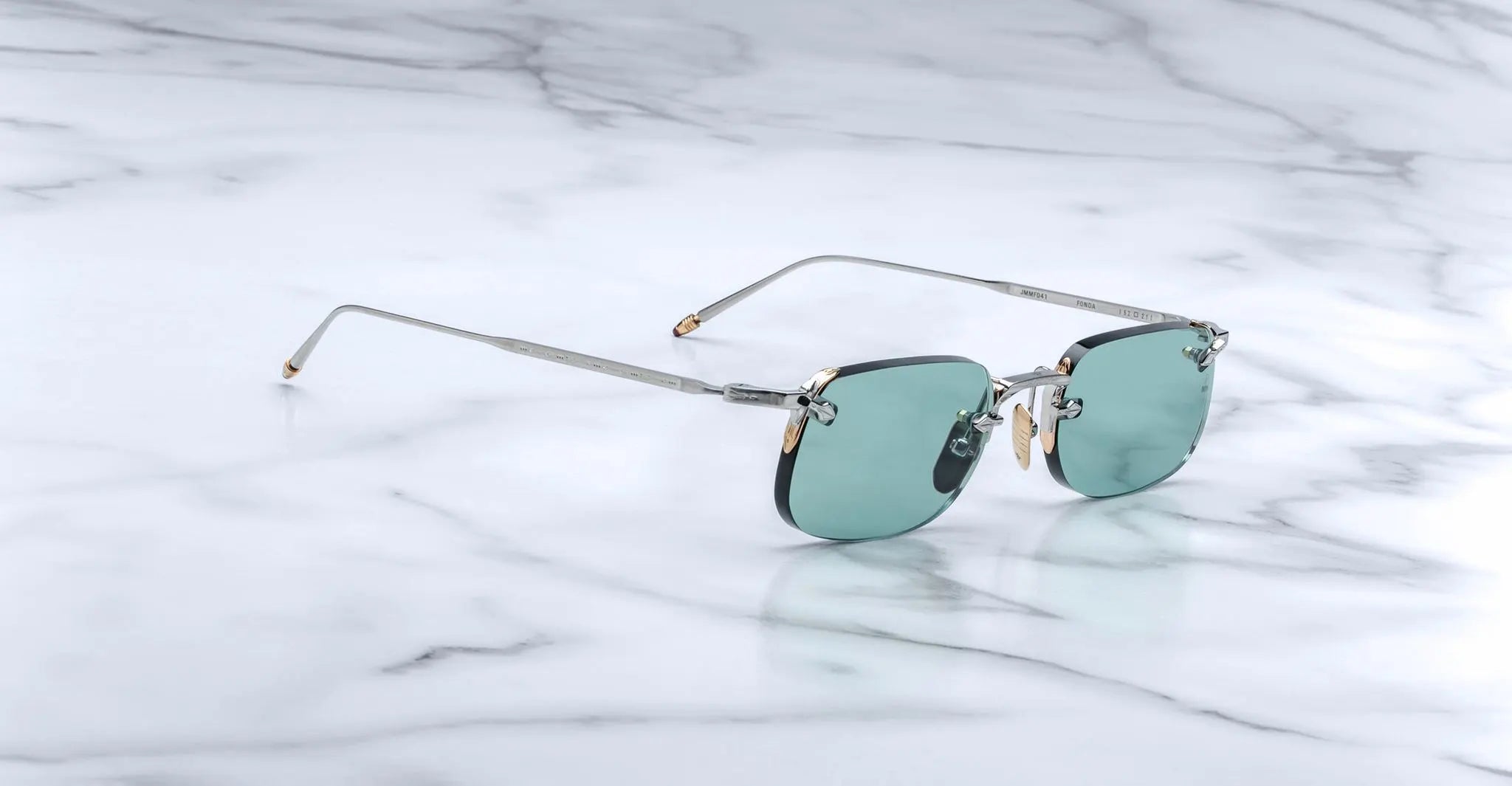 Jacques Marie Mage Jacques Marie Mage Fonda in 41 SILVER MINT - Luxury Eyewear