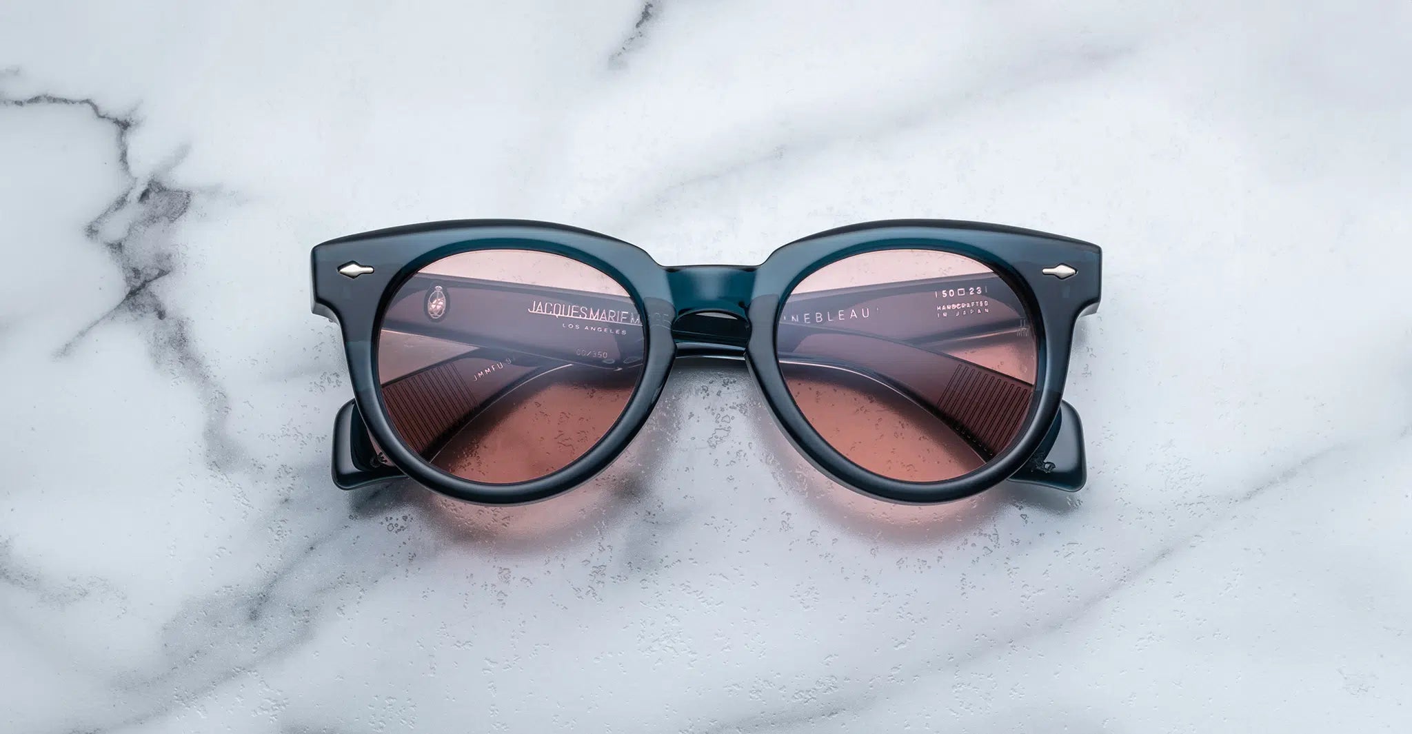 Jacques Marie Mage Fontainebleau 2 in 9F Indigo Tangerine - Luxury Eyewear