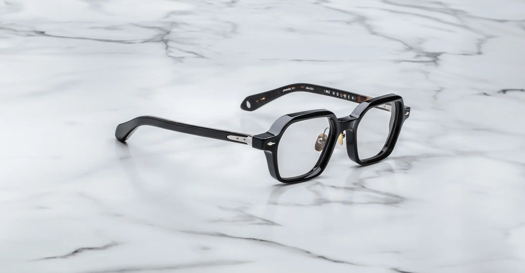 Jacques Marie Mage Holden in 01 Noir Superlight Grey - Side View