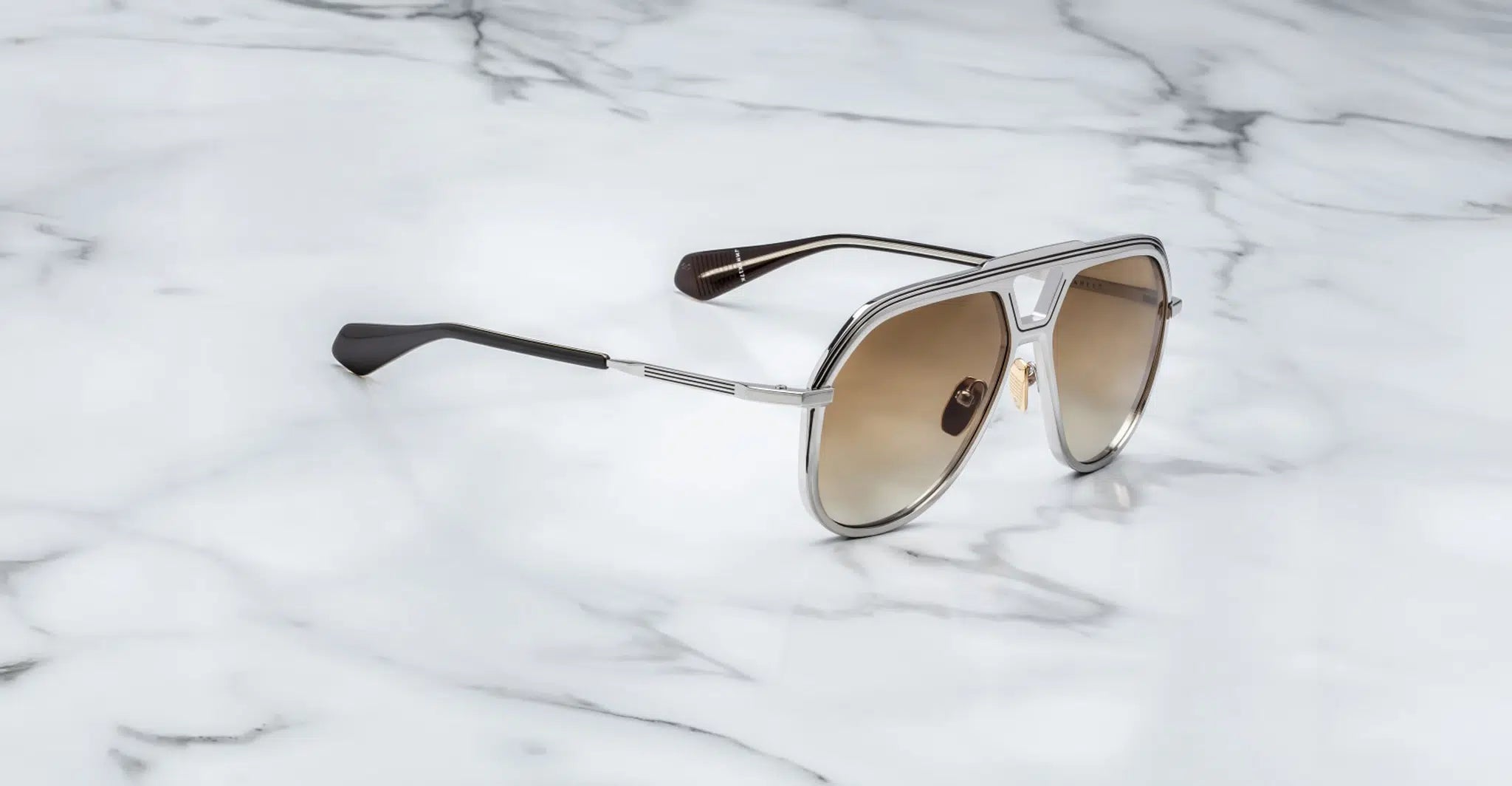 Jacques Marie Mage Lockheed in 17K Autumn Brown Tri Gradient - Side View