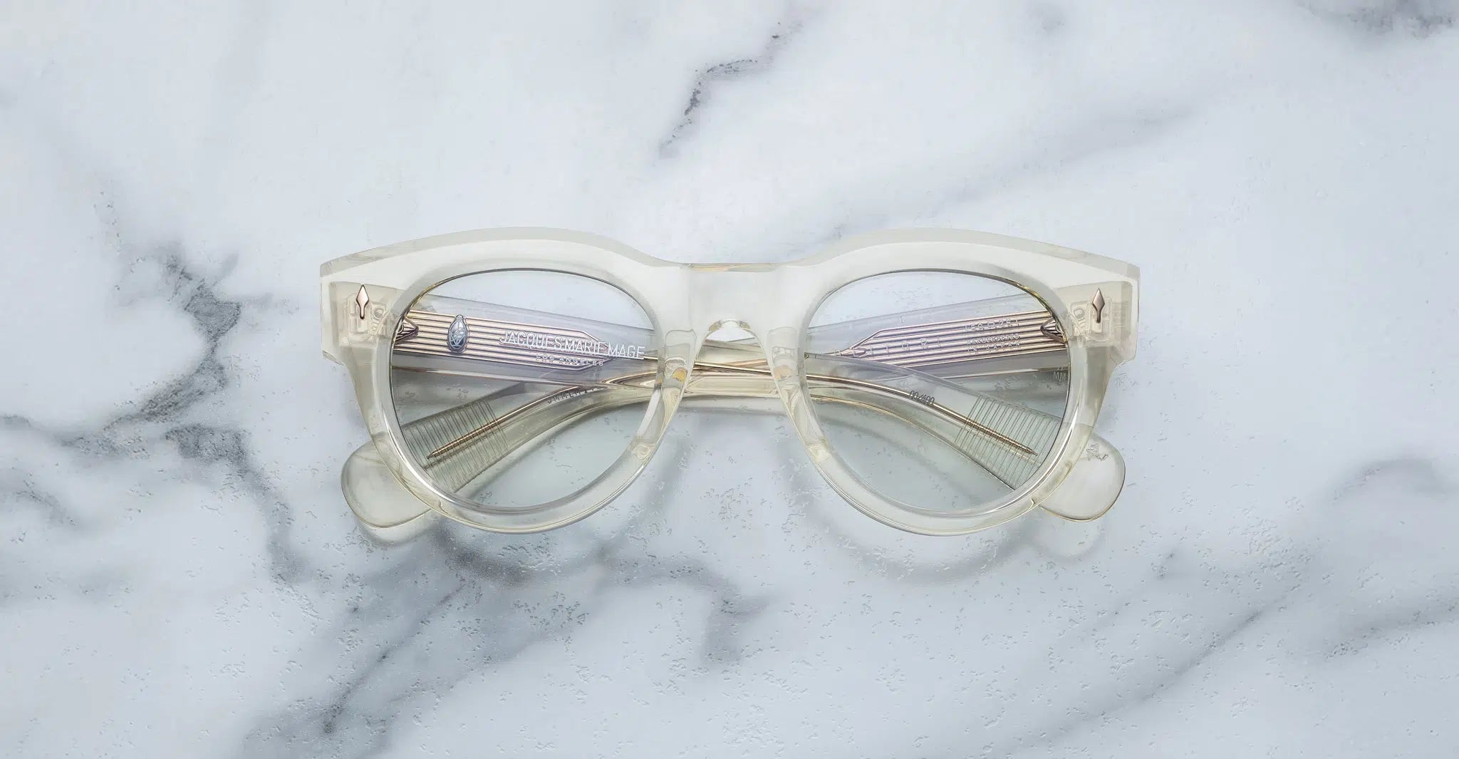 Jacques Marie Mage Molitor in 14Q Brut Superlight Blue - Luxury Eyewear