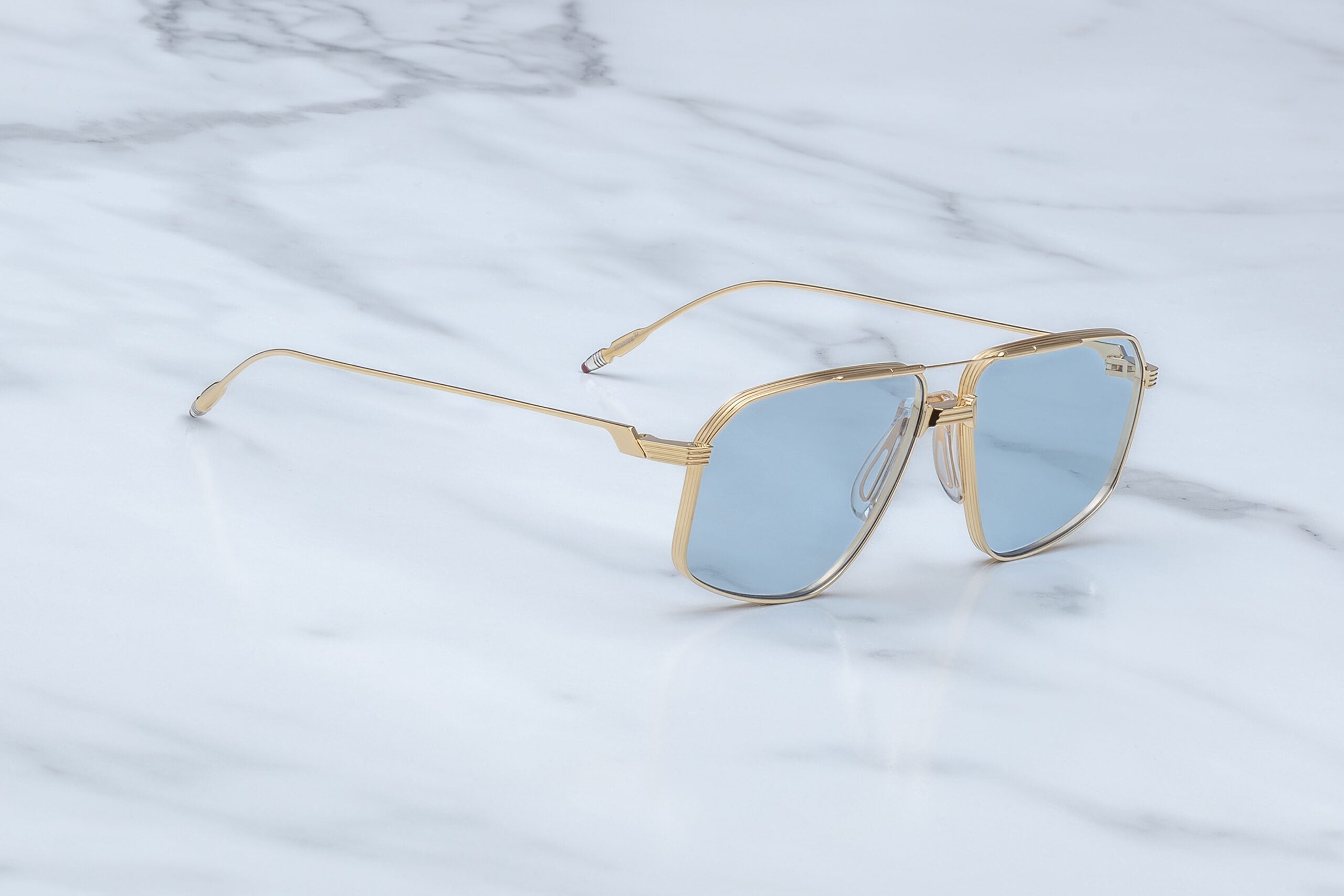 Jacques Marie Mage Jagger in 19H Ciel Serene Blue - Side View