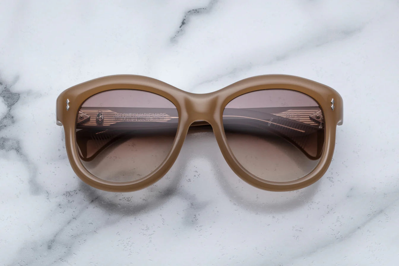 Jacques Marie Mage Jennie in 11W Birch Cognac Gradient - Luxury Eyewear