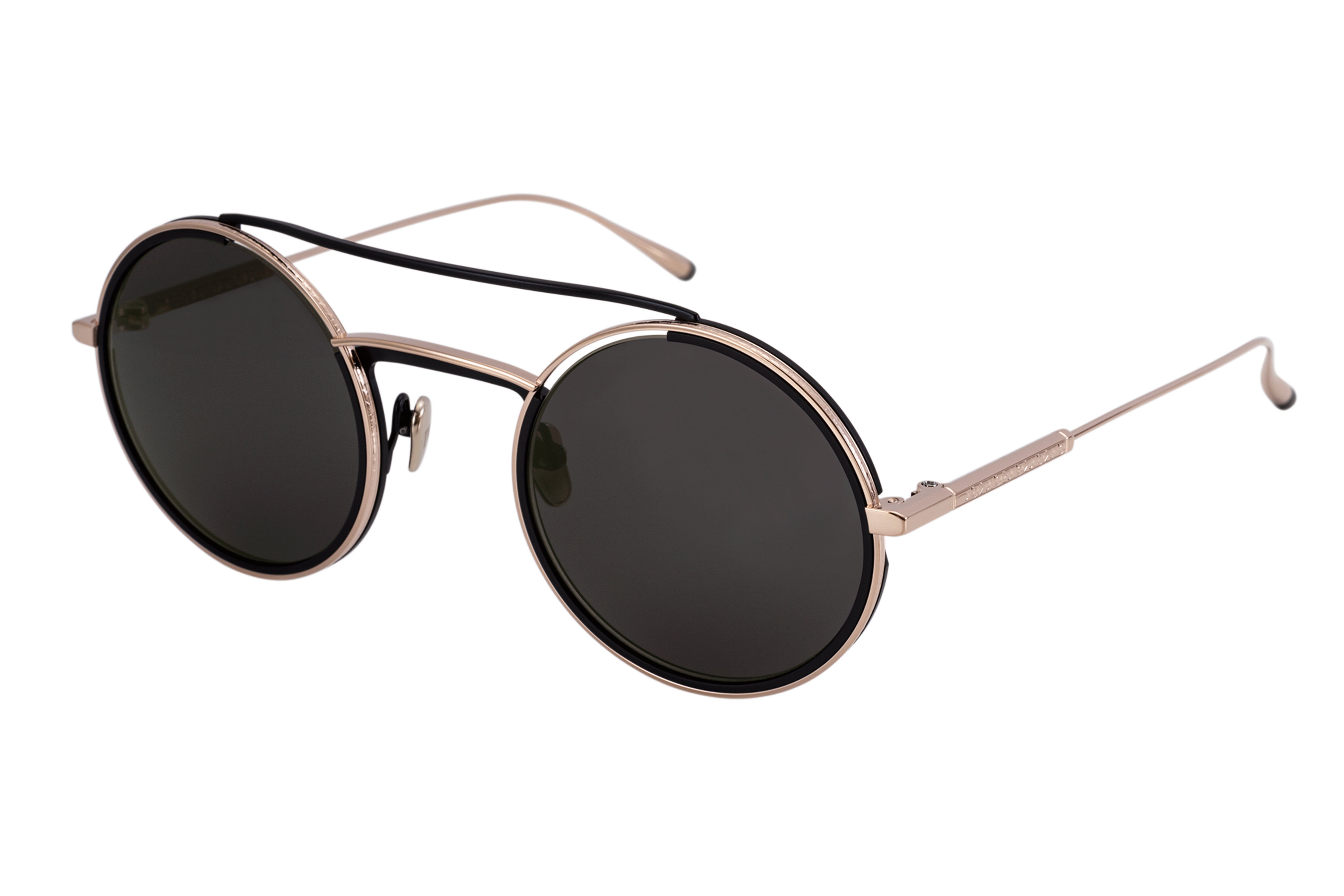 Masunaga x Kenzo Takada Jet Sunglasses - S31 Pink Gold/Black