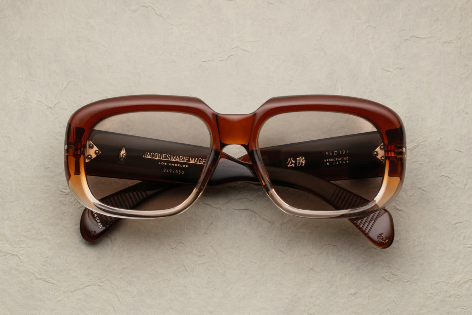 Jacques Marie Mage Kobo in 9D Hickory Fade Olive - Luxury Eyewear