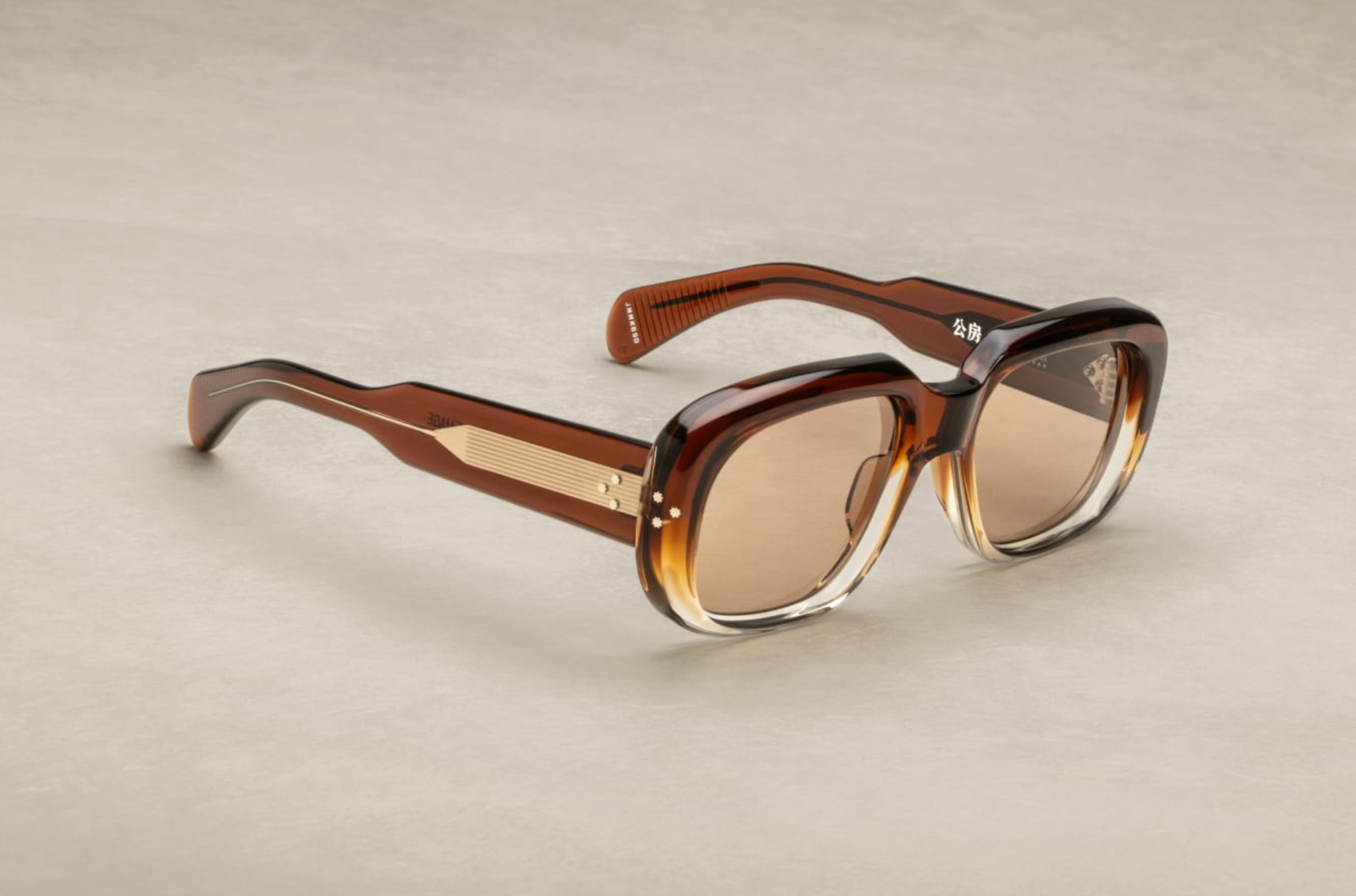 Jacques Marie Mage Kobo in 9D Hickory Fade Olive - Side View