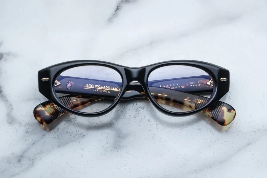 Jacques Marie Mage Krasner (Optical) in 01 Noir Superlight Grey - Luxury Eyewear