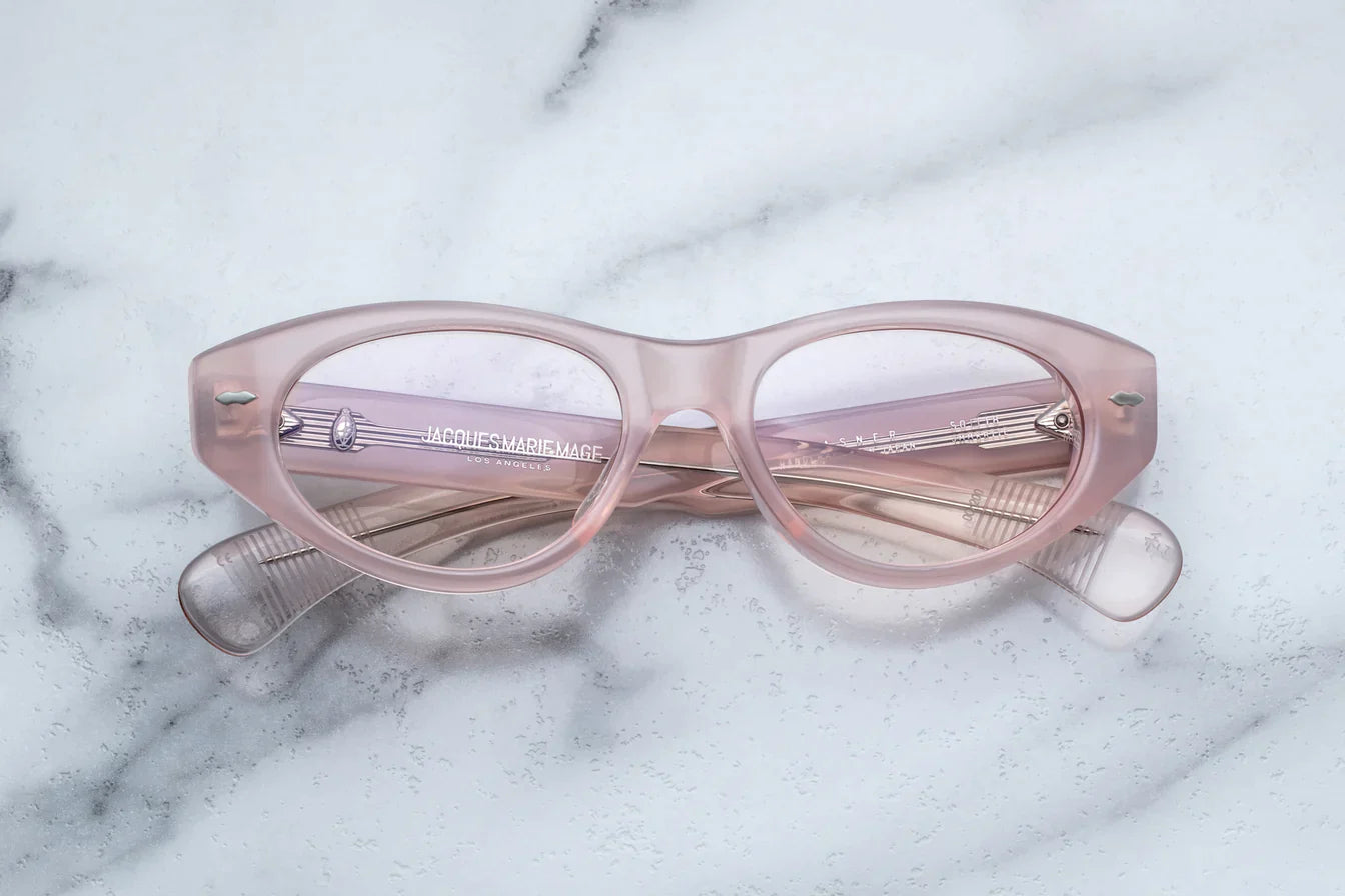 Jacques Marie Mage Krasner in 11E Peach Superlight Pink - Luxury Eyewear