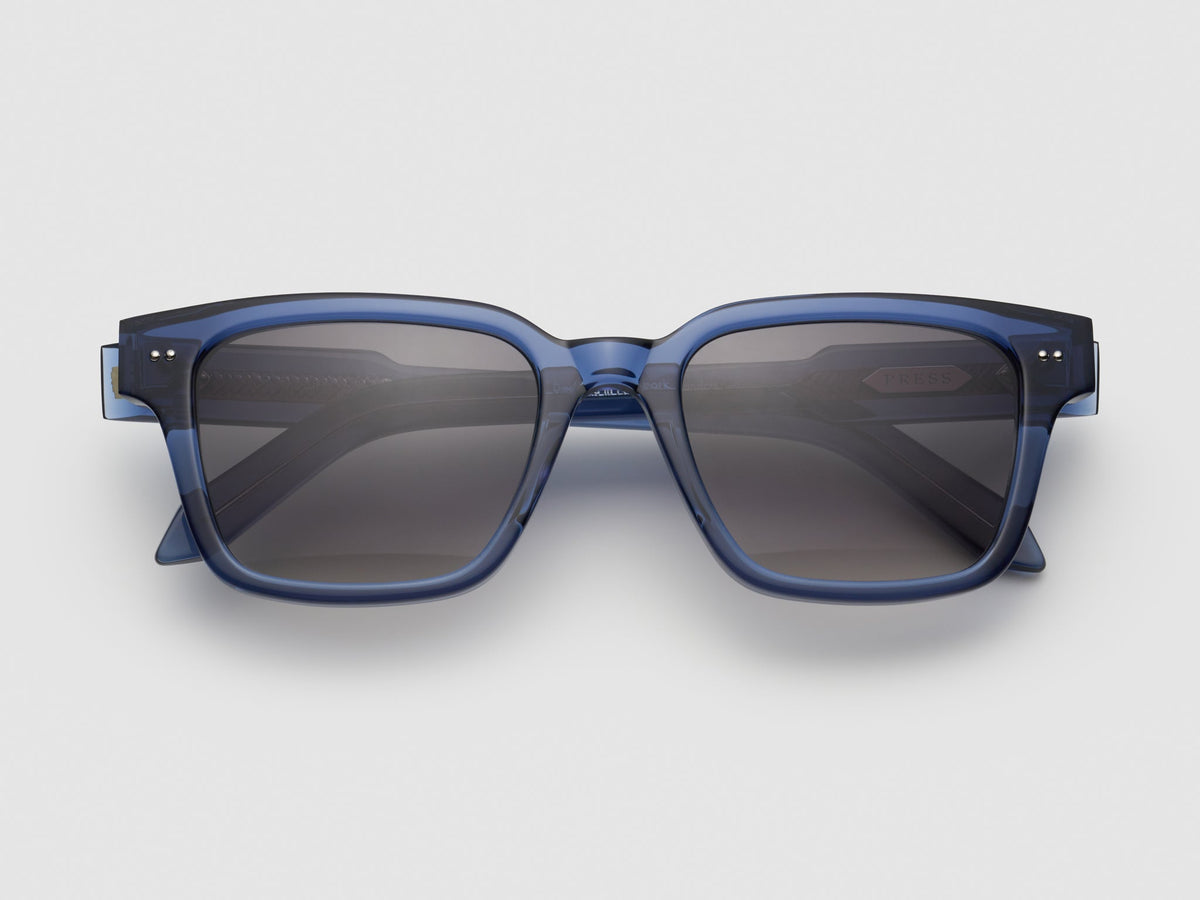 Press The Lufty Sunglasses in TI002 Blue Crystal / Silver