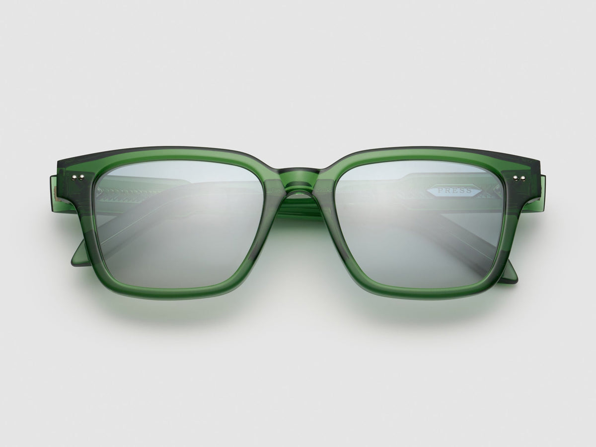 Press The Lufty Sunglasses in EMERALD/BLUE GRADIENT